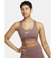 Спортивный топ женской Nike Swoosh Medium Support S Бежевий DX6821-208 - изображение 3