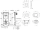 Инсталляция Grohe Rapid SL 38772001 с панелью смыва Skate Cosmopolitan 38732000 + унитаз подвесной Kroner Armada WHI513636 Tornado Rimless с сиденьем Soft Close дюропласт (38772001KA51T) - изображение 15