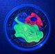Жовтий скат 2024 рік Австрія колекційна монета 3 євро. Серія: Морське життя, що світиться - изображение 2