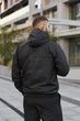 Вітровка чоловіча Nike чорна, куртка вітровка з капюшоном, з матеріалу Canada Premium L - зображення 5