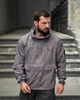 Анорак чоловічий Stone Island світло-сірий, вітровка чоловіча з капюшоном, варена плащівка XXL - зображення 8