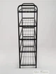 Полка для взуття Shoe Rack PV67-1 на 5 ярусів металева чорного кольору - зображення 4