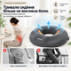 Ортопедическая подушка для сидения с отверстием Memory Foam со съемным чехлом анатомическая для копчика спины при геморрое после родов операций для длительного сидения офисного кресла автомобиля и дома - изображение 2