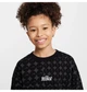 Детский свитшот Nike Sportswear Club Fleece Oversized Crew-Neck S Черный HF8209-010 - изображение 3