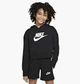 Підліткове худі Nike G Nsw Club Ft Crop Hoodie Hbr 147-158 СM Чорне DC7210-010 - зображення 1