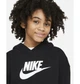 Підліткове худі Nike G Nsw Club Ft Crop Hoodie Hbr 147-158 СM Чорне DC7210-010 - зображення 4