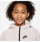 Детская толстовка Nike Nsw Tech Fleece Hd Fz Ls S Светло-кремовая FD2979-019 - изображение 3