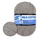 Пряжа Candy-Yarn Milk Cotton Сіра №96, бавовна з молочним акрилом для в'язання, м'яка дитяча пряжа 50 г/100 м для в'язання іграшок та одягу - зображення 1