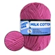 Пряжа Candy-Yarn Milk Cotton Рожева помада №74, бавовна з молочним акрилом для в'язання, м'яка дитяча пряжа 50г/100м для в'язання іграшок та одягу - зображення 1