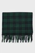 Чоловічий зелений картатий вовняний шарф CHECK WOVEN SCARF Gant OS 9920212 - изображение 2
