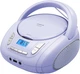 CD-плеер бумбокс WISCENT WTB-792 светло-фиолетовый с Bluetooth FM радио USB AUX и поддержкой CD CD-R/RW MP3-CD аудиокниг - изображение 1