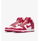 Кроссовки мужские Nike Dunk Hi Retro 45.5 Червоно-білий DD1399-106 - изображение 6