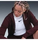 Толстовка жіноча Nike Nsw Phnx Flc Std Fz Hdy Bordo XS Бордовая HJ0995-652 - зображення 4