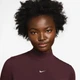 Спортивная кофта женская Nike Nsw Nk Chll Knt Mock Tee L Коричневая HV5027-652 - изображение 3