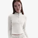 Свитшот женский Nike Sportswear Phoenix Plush Slim Long-Sleeve Cosy Fleece 1/2-Zip Top S FV8028-072 - изображение 3