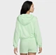 Толстовка жіноча Nike W Nsw Chll Ft Fz Hdy S Зелена FN2415-376 - зображення 3