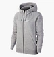 Толстовка жіноча Nike W Nsw Essntl Flc Fz Hoodie S Сіра BV4122-063 - зображення 1
