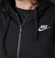 Толстовка жіноча Nike Sportswear Club Fleece M Чорна DQ5471-010 - зображення 3