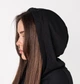Толстовка жіноча Nike Sportswear Club Fleece M Чорна DQ5471-010 - зображення 4