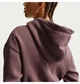 Толстовка женская Nike W Phnx Flc Crop Brown XS Коричневая HV2426-502 - изображение 2