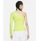 Спортивна кофта жіноча Nike Womens Asymmetrical Long-Sleeve Top Yellow M Жовта CZ8188-736 - зображення 2