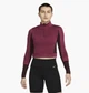 Спортивна кофта жіноча Nike 1/4 Therma-Fit Adv City Ready Bordo S Бордовая DV9807-653 - зображення 1