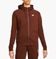 Толстовка жіноча Nike Nsw Essntl Hoodie Fz Flc ( M Коричнева BV4122-273 - зображення 1