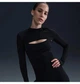 Спортивний топ жіночий Nike Zenvy Black XS Сірий HJ1861-010 - зображення 1