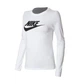 Лонгслів жіночий Nike W Nsw Tee Essntl Ls Icon Ftr XS Білий BV6171-100 - зображення 2