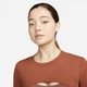 Спортивний топ жіночий Nike W Ny Luxe Shrug S Коричневий DV9197-246 - зображення 3