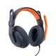 Zestaw słuchawkowy Logitech Zone Learn Over-Ear USB-C Blue/Orange (981-001383) - obraz 2