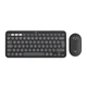 Комплект клавиатуры и мыши компьютерные беспроводные Logitech Pebble 2 Combo Graphite Wireless L920-012239 графитовая 5272968 - изображение 1