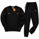 Зимовий чоловічий теплий спортивний костюм Ellesse світшот-штани, чорний, розмір XS - изображение 1
