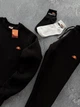 Зимовий чоловічий теплий спортивний костюм Ellesse світшот-штани, чорний, розмір XS - изображение 4