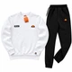 Зимовий чоловічий теплий спортивний костюм Ellesse світшот-штани, білий, розмір XS - изображение 1