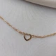 Серебряное колье сердечко 925 пробы в позолоте - изображение 4