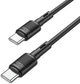 USB Кабель Hoco X83 Victory Type-C to Type-C 60W 1m Black - зображення 3