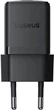 Мережевий зарядний пристрій Baseus Palm USB-C з кабелем Type-C to Type-C 60 W Чорний (KS000037149) - изображение 4