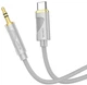Кабель AUX Hoco UPA30 Friend Type-C to 3.5mm 1m Gray - изображение 2