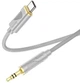 Кабель AUX Hoco UPA30 Friend Type-C to 3.5mm 1m Gray - изображение 3