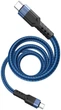 USB Кабель Hoco U110 Type-C to Type-C 60W 1.2m Blue - зображення 2