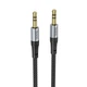 Кабель AUX Hoco UPA26 Fresh 3.5mm to 3.5mm 1m Black - изображение 1