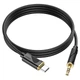 Кабель AUX Hoco UPA30 Friend Type-C to 3.5mm 1m Black - изображение 1