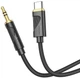 Кабель AUX Hoco UPA30 Friend Type-C to 3.5mm 1m Black - изображение 2