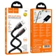 USB Кабель Hoco U143 Joy USB-A to Type-C 5A 1.2m Black - зображення 2