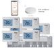 Комплект бездротового WiFI керування опаленням 6 зон 4HEAT | HR-03 RF + EGW-01 + WT-02 Sender (6 шт.) - зображення 1