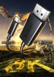 Кабель UGREEN Type-C — DP1.4, адаптер Thunderbolt 4/5, конвертер USB-C, кабель для зеркального отображения экрана 8K60/2K360Hz для ноутбуков Mac и внешних мониторов, 1 м - изображение 2