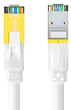 Патч-корд SAMZHE Cat 7 плоский екранований 10 Гбіт/с 20 м Білий (CAT-720A) - зображення 1