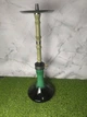 Кальян ATMOS Wood Green Steel — 65 см, стальная шахта, деревянная вставка, стеклянная колба 5272235 - изображение 1
