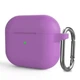 Кейс для навушників Silicone Case з карабіном для AirPods Pro 2 Purple - изображение 1